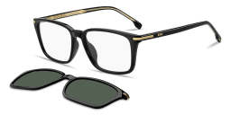 تسوق نظارات طبية كليب أون بإطار مربّع واسع هوجو بوس بلون أسود أونلاين.