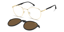 Shop Carrera Clip-On Panthos Eyeglasses in Gold online.