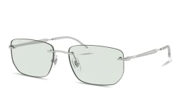 Shop Ray-Ban Logo Signature Unisex Rimless Irregular Sunglasses in Silver online.