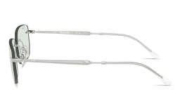 Shop Ray-Ban Logo Signature Unisex Rimless Irregular Sunglasses in Silver online.