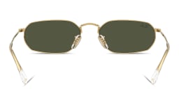 Shop Ray-Ban Logo Signature Unisex Irregular Sunglasses in Arista Gold online.