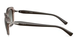 تسوق نظارات شمسية طراز بترفلاي مزيّنة بأحجار الراين فوغ آيوير بلون بني شفاف أونلاين.