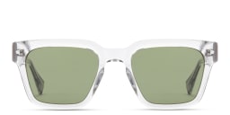 Shop ALL SAINTS Suki Unisex Square Sunglasses in Transparent Grey online.
