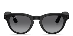 Shop Ray-Ban Meta Headliner Unisex Panthos Sunglasses in Matte Black online.