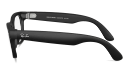 Shop Ray-Ban Meta Wayfarer Transitions® Unisex Square Sunglasses in Matte Black online.