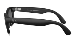 Shop Ray-Ban Meta Wayfarer Unisex Square Sunglasses in Matte Black online.
