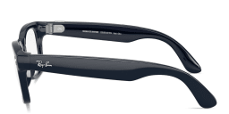 Shop Ray-Ban Meta Wayfarer Transitions® Unisex Square Sunglasses in Shiny Cosmic Blue online.