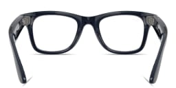 Shop Ray-Ban Meta Wayfarer Transitions® Unisex Square Sunglasses in Shiny Cosmic Blue online.