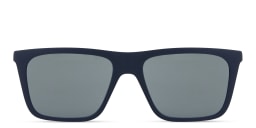 Shop Emporio Armani Clip-On Square Eyeglasses in Blue online.