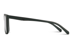 Shop Emporio Armani Clip-On Square Eyeglasses in Green online.