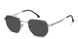 Shop Carrera Engraved Logo Irregular Sunglasses in Ruthenium online.