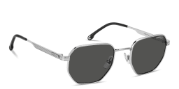 Shop Carrera Engraved Logo Irregular Sunglasses in Ruthenium online.