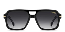 Shop Carrera Logo Signature Rectangle Sunglasses in Black online.