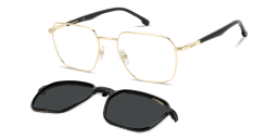 Shop Carrera Clip-On Rectangle Eyeglasses in Gold online.