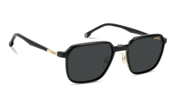 Shop Carrera Clip-On Rectangle Eyeglasses in Gold online.