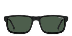Shop Carrera Clip-On Wide Rectangle Eyeglasses in Black online.