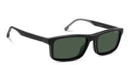 Shop Carrera Clip-On Wide Rectangle Eyeglasses in Black online.