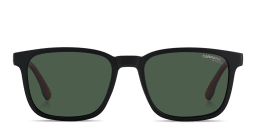 Shop Carrera Clip-On Square Eyeglasses in Matte Black online.