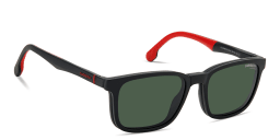 Shop Carrera Clip-On Square Eyeglasses in Matte Black online.