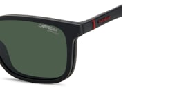 Shop Carrera Clip-On Square Eyeglasses in Matte Black online.