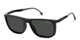 Shop Carrera Hyperfit Clip-On Wide Rectangle Eyeglasses in Black online.