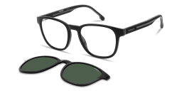 Shop Carrera Clip-On Square Eyeglasses in Black Grey online.