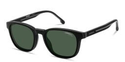 Shop Carrera Clip-On Square Eyeglasses in Black Grey online.