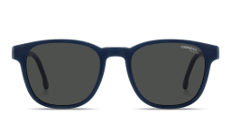 Shop Carrera Clip-On Square Eyeglasses in Blue & Grey online.