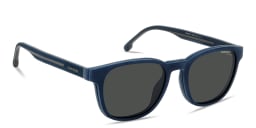 Shop Carrera Clip-On Square Eyeglasses in Blue & Grey online.