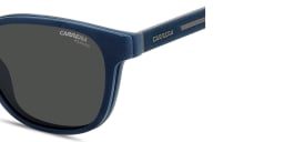 Shop Carrera Clip-On Square Eyeglasses in Blue & Grey online.