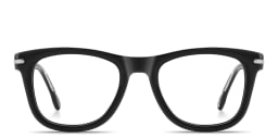 Shop Carrera Logo Lettering Rectangle Eyeglasses in Black online.