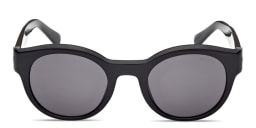 Shop Guess G Logo Round Sunglasses in Shiny Black online.