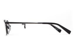 Shop TRICE Nori Irregular Sunglasses in Black online.