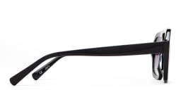 Shop TRICE Malaka Irregular Sunglasses in Black online.