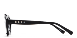 Shop TRICE Malaka Irregular Sunglasses in Black online.