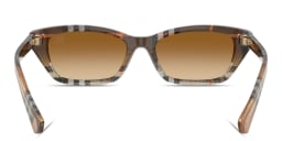 Shop BURBERRY Vintage Check Rectangle Sunglasses in Check Gradient Sand online.