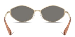 Shop Michael Kors Gold Coast Irregular Sunglasses in Light Gold online.