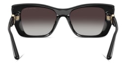 Shop Michael Kors Tokyo Square Sunglasses in Black online.