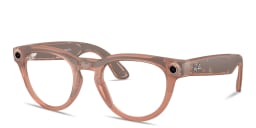 Shop Ray-Ban Meta Headliner Transitions® Unisex Panthos Sunglasses in Matte Peach online.