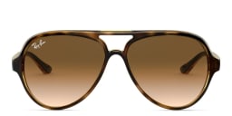 Shop Ray-Ban Cats 5000 Pilot Sunglasses in Light Havana online.