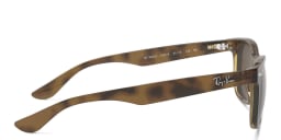 Shop Ray-Ban Junior New Wayfarer Kids Square Sunglasses in Havana online.