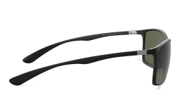 Shop Ray-Ban Liteforce Tech Rectangle Sunglasses in Black online.