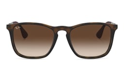 Shop Ray-Ban Chris Square Sunglasses in Tortoise/Brown Gradient online.