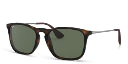 Shop Ray-Ban Chris Square Sunglasses in Light Havana online.