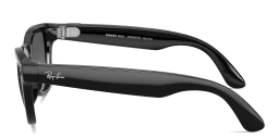 Shop Ray-Ban Meta Skyler Unisex Cat-Eye Sunglasses in Shiny Black online.