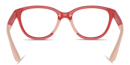 Shop Emporio Armani Kids Cat-Eye Eyeglasses in Red online.