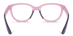 Shop Emporio Armani Kids Cat-Eye Eyeglasses in Purple online.