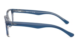 Shop Ray-Ban Junior Optics Kids Square Eyeglasses in Dark Blue online.