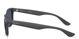 Shop Ray-Ban Junior New Wafarer Kids Square Sunglasses in Rubber Dark Gray online.