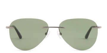 Rimless Aviator Sunglasses